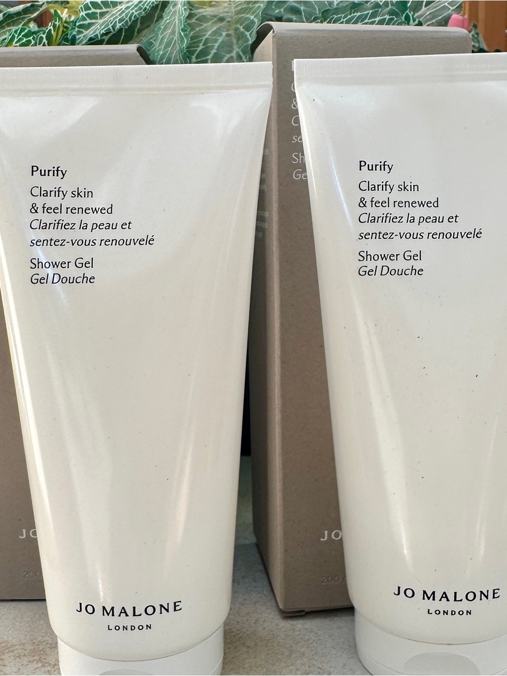 Jo Malone Shower Gel Purify Body and Hair Two New In Box Each 200ml/6.7 Fl oz